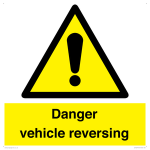 Danger Vehicles Reversing